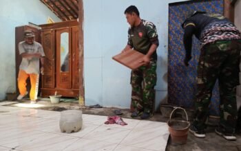 TMMD Reguler ke-129 Kodim 0726/Sukoharjo Bedah Rumah Margono Menjadi Layak Huni