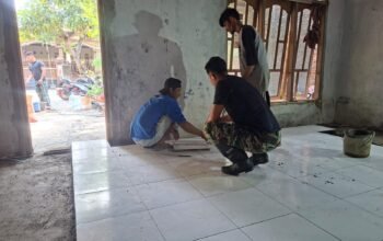 Satgas TMMD Reguler Ke-129 Bantu Pembangunan RTLH Milik Bapak Purwadi