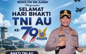 Kapolres Nias Selatan Ucapkan Selamat Hari Bhakti TNI AU ke-79