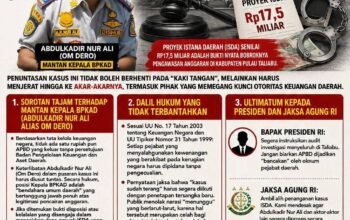 Kasus ISDA Rp17,5 Miliar Memanas, Publik Desak Bongkar Aktor Pengendali Anggaran