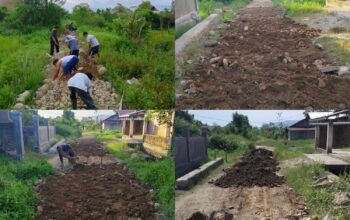 Semangat Gotong Royong Warnai Pembangunan Jalan Penghubung RW 08 dan RW 09