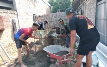 Satgas TMMD Reguler ke-129 Kodim 0726/Sukoharjo Kebut Rehab RTLH di Desa Parangjoro, Grogol