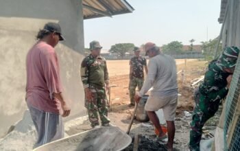 Semangat Satgas TMMD REG 129 Kodim 0726 Sukoharjo Lanjutkan Pembangunan MCK