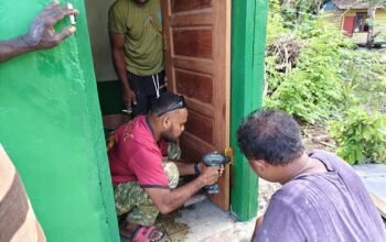 Rehab MCK Hampir Rampung, Satgas TMMD Ke-129 Kodim 1807/Sorong Selatan Tingkatkan Kualitas Sanitasi Warga Kampung Sesor