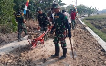 Pembangunan Talud TMMD ke-129 Kodim 0726/Sukoharjo Perkuat Infrastruktur Desa Parangjoro