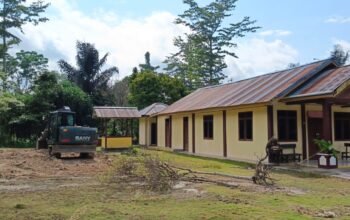 Dukung Pelayanan Umat, Satgas TMMD Ke-129 Kodim 1807/Sorong Selatan Siapkan Lahan Rumah Pastori di Kampung Sesor