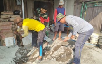 Pembangunan RTLH Dikebut, Satgas TMMD ke-129 Kodim 0726/Skh Targetkan Selesai Tepat Waktu