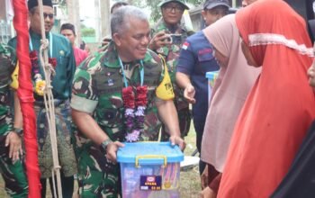 Tinjau Hasil Pembangunan TMMD ke-129, Tim Wasev Mabesad  Brigjen TNI Zulfirman Chaniago, S.I.P., M.Han Evaluasi Sasaran Fisik