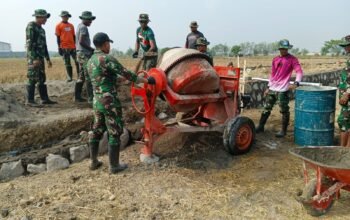 Suara Molen Bagai Genderang Perang, Kobarkan Semangat Satgas TMMD Reguler ke-129 Kodim 0726/Sukoharjo