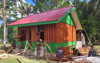 Rehab Jembatan TMMD Ke-129 Kodim 1807/Sorong Selatan Hampir Rampung, Perkuat Akses dan Tingkatkan Mobilitas Warga Kampung Sesor