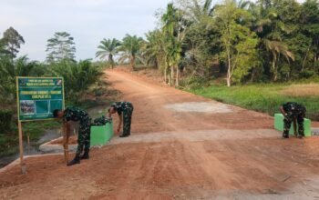 Target Pengecatan Gorong-Gorong Capai 100 Persen, Sasaran TMMD Ke-129 Kodim 0412/LU Tuntas