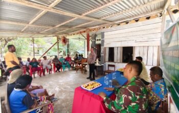 TMMD Ke-129 Gelar Penyuluhan Wasbang dan Hukum, Tanamkan Kesadaran Berbangsa serta Taat Aturan di Kampung Sesor