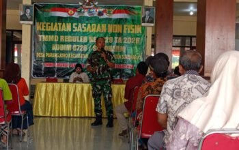 Perkuat Nasionalisme Warga, Kodim 0726/Sukoharjo Gelar Sosialisasi Wasbang dalam TMMD Reguler ke-129