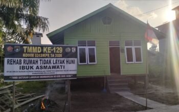 Rampung 100 Persen, Rumah Baru Ibu Asmawati Hasil Karya Satgas TMMD ke-129 Siap Dihuni