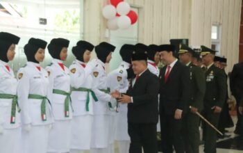 Bupati Agam Kukuhkan 65 Anggota Paskibraka Tahun 2026