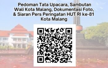 Pedoman Tata Cara, Sambutan Walikota Malang, Dokumentasi Foto, & Siaran Pers Peringatan HUT RI ke-81 Kota Malang