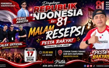 Malam Ini…! Rayola, Kalek & Frans Ariesta  Bakal Mengguncang Gor Batu Batupang Di Malam Resepsi Hut Ri Ke-81 Kabupaten Solok