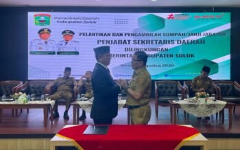 Masheri Yanda Boy Resmi Jabat Sekda Kabupaten Solok, Tekankan Kolaborasi dan Pelayanan Publik