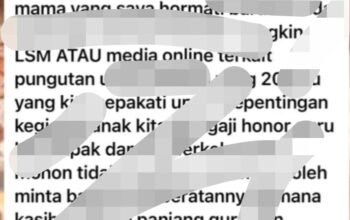 Pesan WA Kepsek TK Negeri Tuai Kontroversi, Sebut “Wartawan Berkedok” Saat Isu Pungutan Mencuat