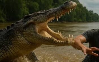 Warga Langganu Diterkam Buaya! Korban Dilarikan ke Puskesmas Lede, Warga Diminta Waspada