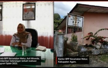 Dugaan Manipulasi Realisasi Oplah Matur 2025, Kelompok Tani, BPP atau Dinas Pertanian?