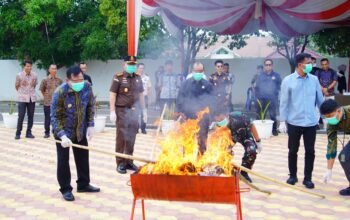 Sabu hingga Senjata Dimusnahkan, Kejari Muba Tuntaskan 141 Perkara Inkracht