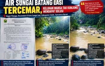 Air Sungai Batang Lasi Tercemar, Keluhan Warga Tak Kunjung Dapat Solusi