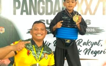 Tepati Janji untuk Ayah, Arkhan Abil Alfazel Raih Dua Emas di Pangdam XX/TIB Cup 2026