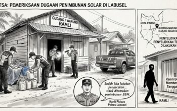 Polres Labusel Cek Gudang yang Dituding Jadi Lokasi Penimbunan Solar, Tak Temukan BBM Ditimbun