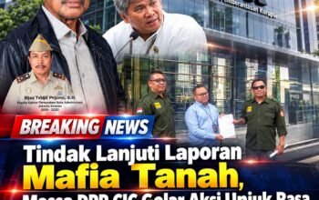 Tindak Lanjuti Laporan Mafia Tanah, Massa DPP CIC Gelar Aksi Unjuk Rasa di Depan Gedung KPK