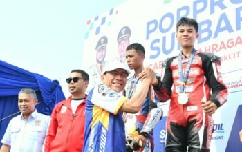 Wawako Maigus Nasir Buka Cabor Balap Motor Porprov Sumbar Sekaligus Wacanakan Sirkuit Permanen